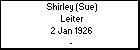 Shirley (Sue) Leiter