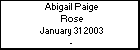 Abigail Paige Rose