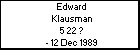 Edward Klausman